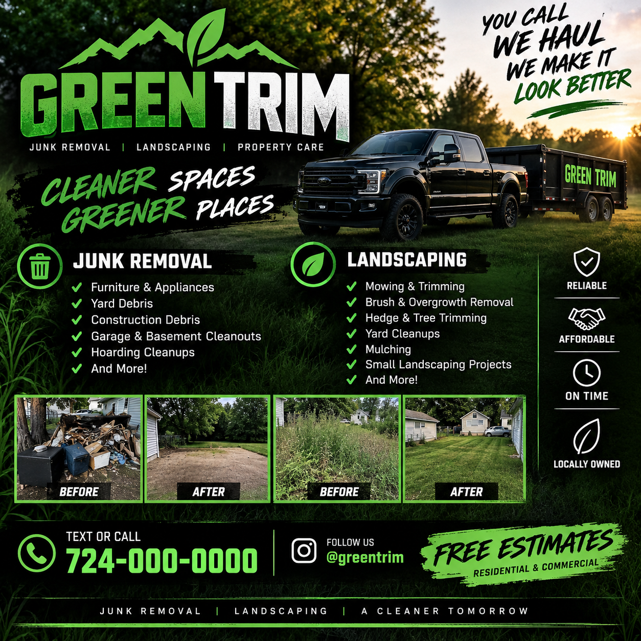 Green trim logo